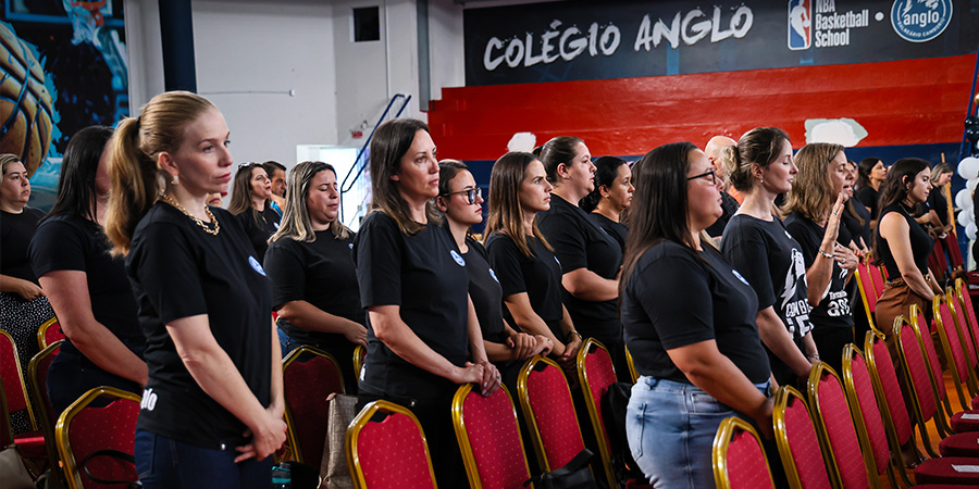 professores na semana pedagógica 